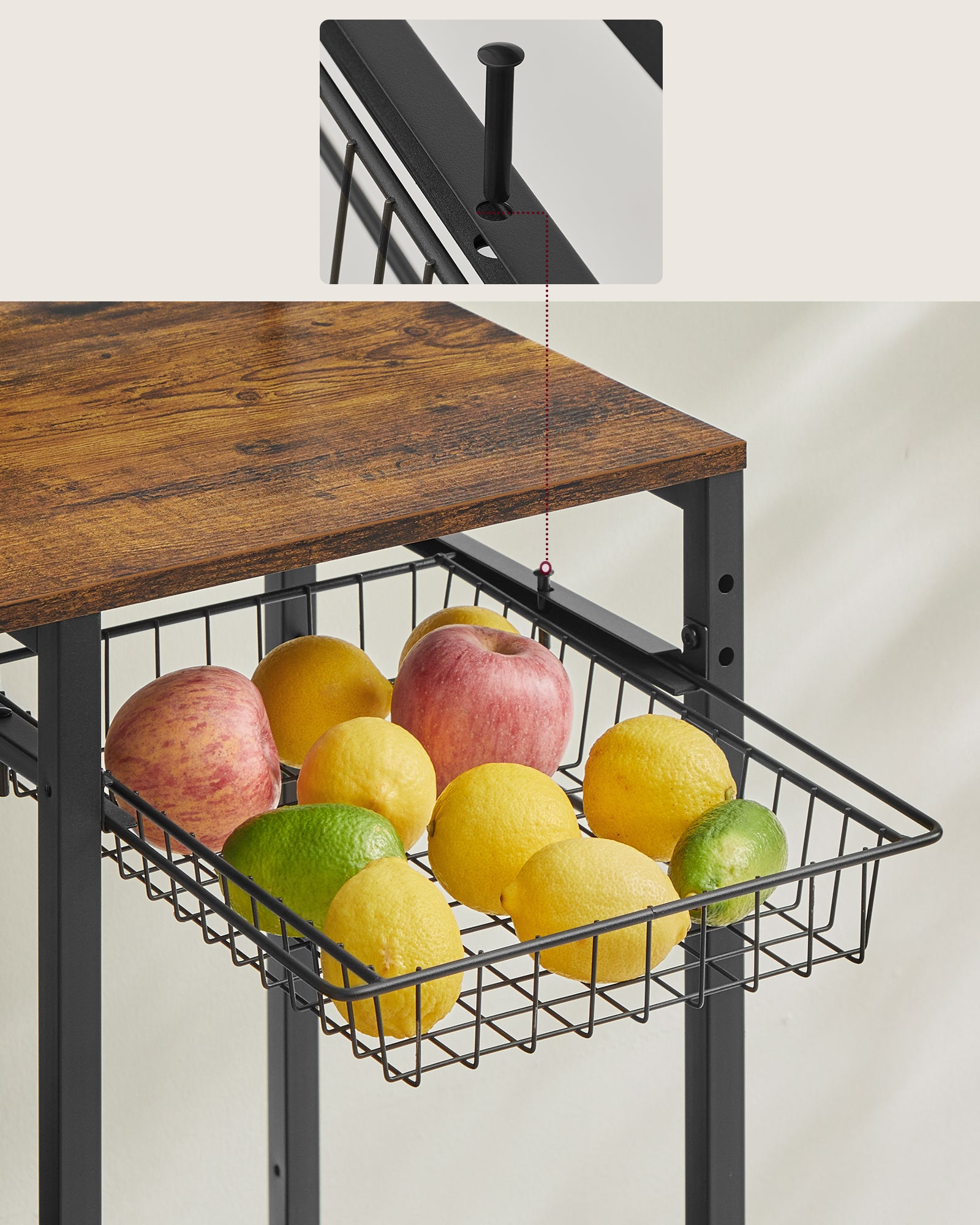 Étagère pour micro-ondes, 4 Prises CA pour cuisine – vue détaillée 27