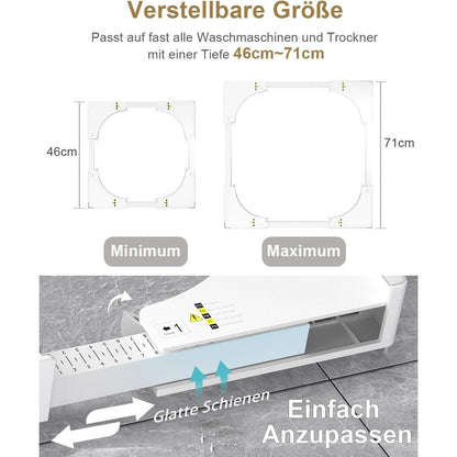 Étendoir à linge, réglable pour maison et espace de rangement – vue principale
