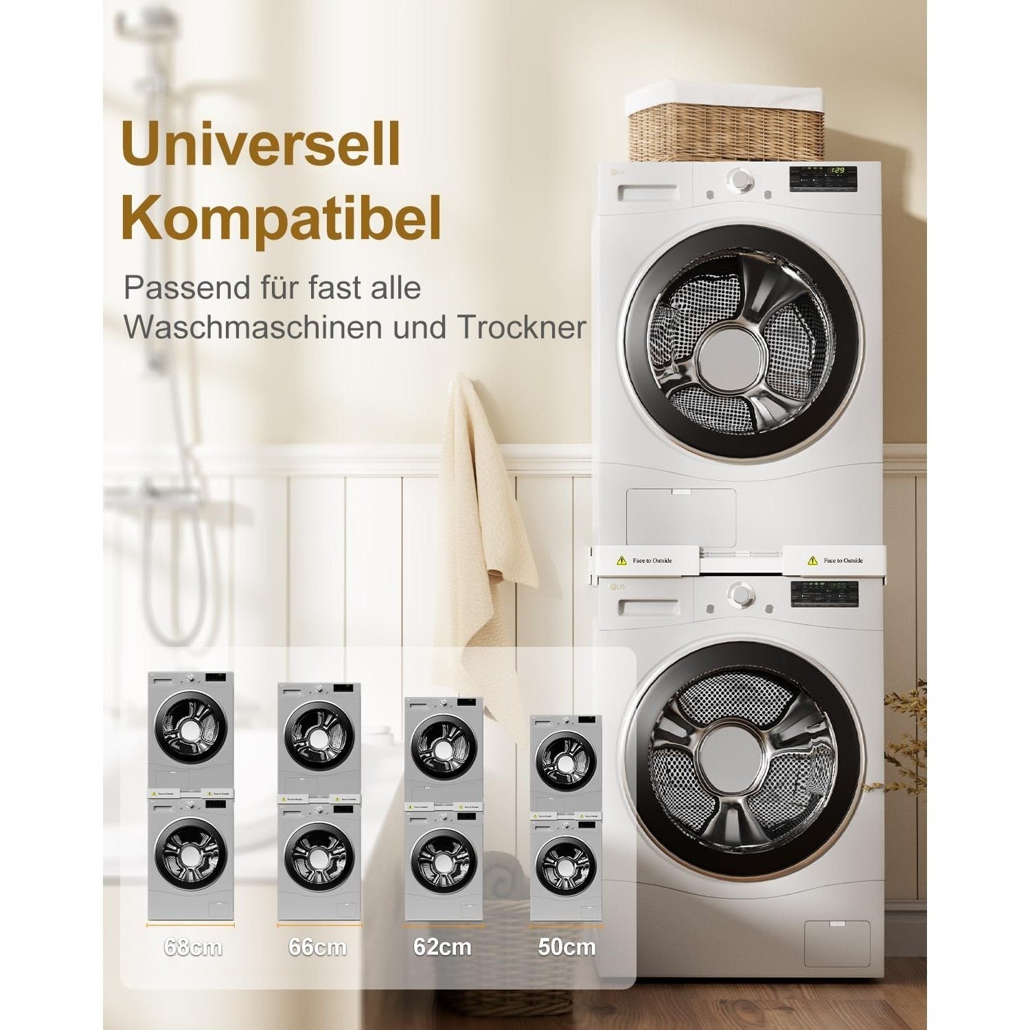 Étendoir à linge, réglable pour maison et espace de rangement – vue détaillée 5