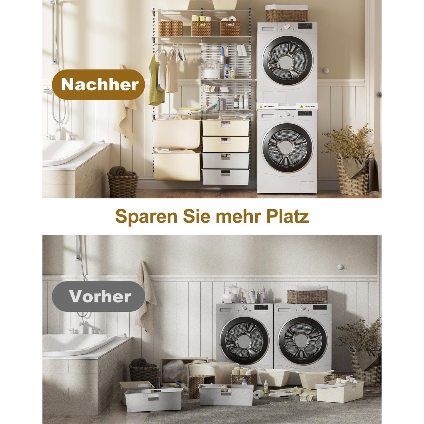 Étendoir à linge, réglable pour maison et espace de rangement – vue détaillée 6