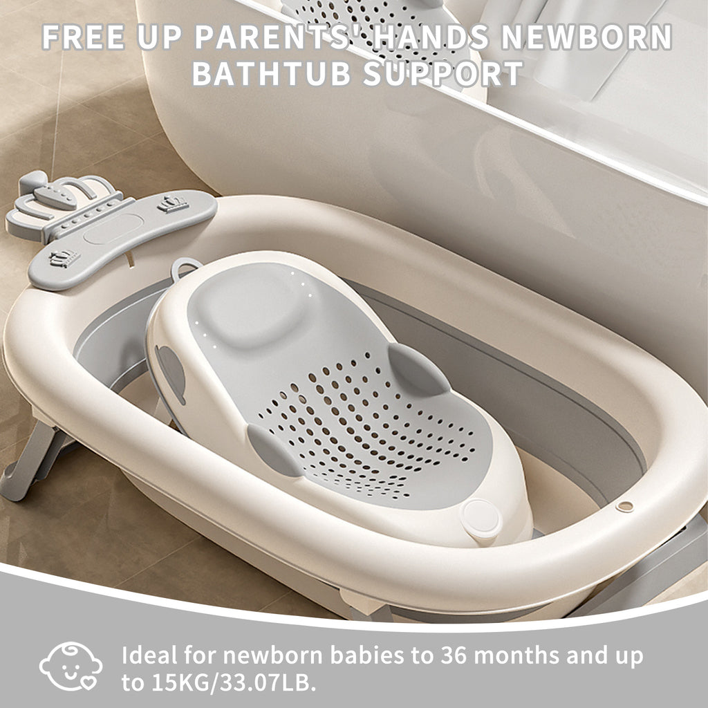 Chaise de Bain pour Bébé avec Design Léger, Dossier Surélevé et Coussin de Siège Adaptée aux Nouveau-Nés jusqu'à 36 Mois (Poids Ne Dépasseant Pas 15 Kilogrammes)