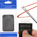 Kit de Couture à Main avec Aiguilles Auto-Filetantes, 12 Pièces et Tailles Variées