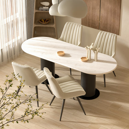 Chaises de salle à manger, Ensemble de 2/4/6, Chaises de cuisine, Chaises rembourrées avec pieds en métal, Chaise de salon avec coussin de dossier, pour salle à manger, Chaise de réception, Bureau