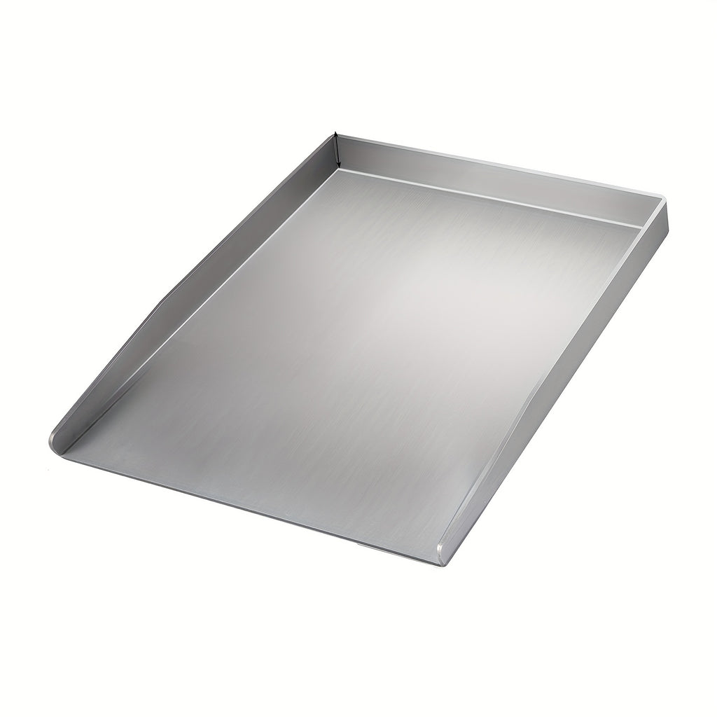 Plaque de Grill en Acier Inoxydable d'Épaisseur 4mm avec Spatule - Plateau de Barbecue 12"x16" pour Grils à Gaz et au Charbon, Lavable au Lave-Vaisselle, Antirouille, Durable et Facile à Nettoyer, Accessoire de Grillage Extérieur | Ustensiles de Cuisine M