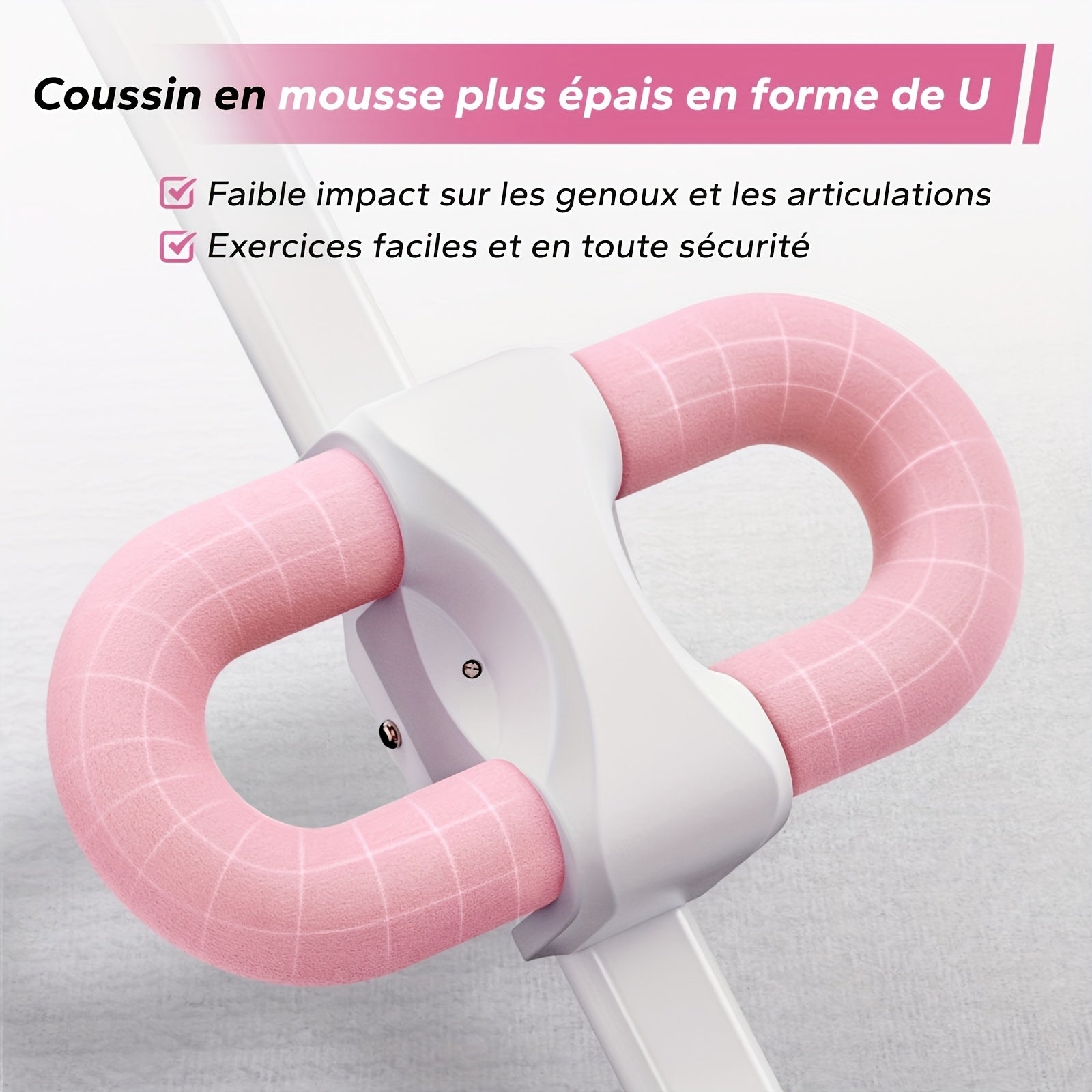 Machine d'abdos MERACH, équipement d'entraînement abdominal réglable et pliable pour travail des abdominaux à la maison, sans batterie