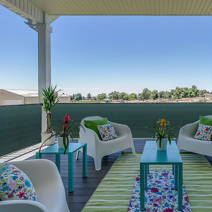Clôture d'Écran de Confidentialité en PVC Durable - Protection Contre le Vent et le Soleil, Renforcée avec des Attaches de Câble, Disponible en Gris/Vert/Marron/Bambou - Tailles Multiples pour Jardin et Balcon
