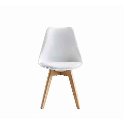 Ensemble de 4 chaises de salle à manger MCC Direct, chaises de cuisine, chaises de bureau, chaise coquille de designer, "Eva" disponible en 7 couleurs tendance