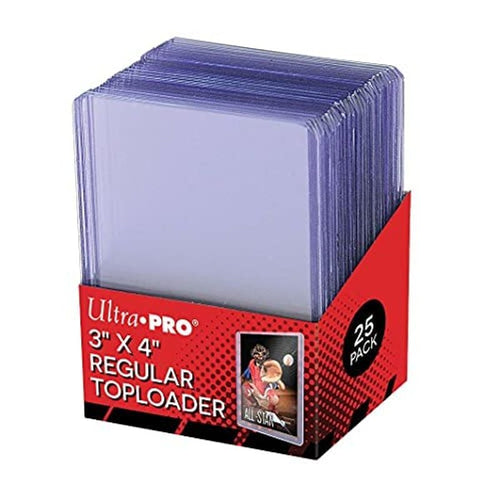 2X Ultra Pro Clear Regular Toploader 3" X 4" 25-Count Per Pack