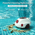 Nettoyeur de piscine robot INSE Y10, Opération facile, Performance de nettoyage puissante, Forte aspiration 39000Pa Double entrées, Panier de filtre 3.5L, Batterie longue durée 5200Mah, Auto stationnement de mur de piscine, Nettoyage de printemps facile