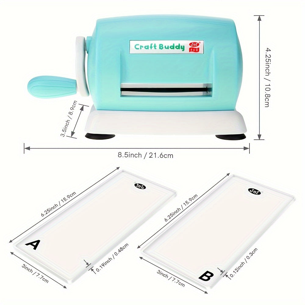 Lot de 5 couleurs machine de découpe et gaufrage pour scrapbooking, 1 set de tampons de découpe en acrylique A et B pour papier scrapbooking, outil de coupe, matériau PE, sans batterie