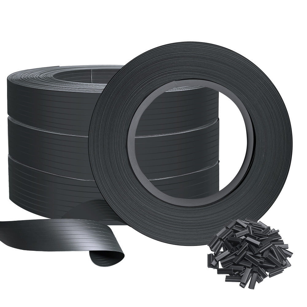 VOUNOT Kit Lamelles Occultantes PVC Brise Vue 300m x 4.7cm avec 600 Clips Clôture Rigide Protection Intimité