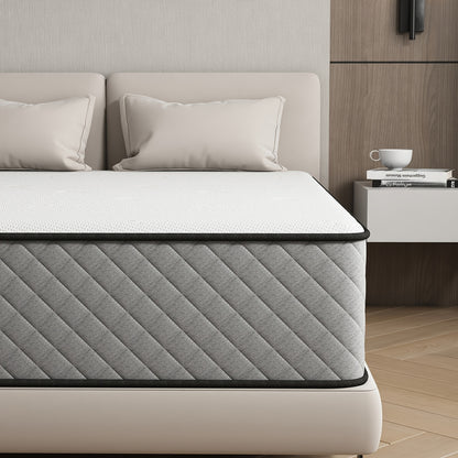 Matelas 7 Zones de Fermeté H3 Hauteur 25Cm/21Cm Matelas à Ressorts en Sac avec Mousse à Mémoire de Forme Lit Matelas Respirant & Ergonomique Noyau à Ressorts