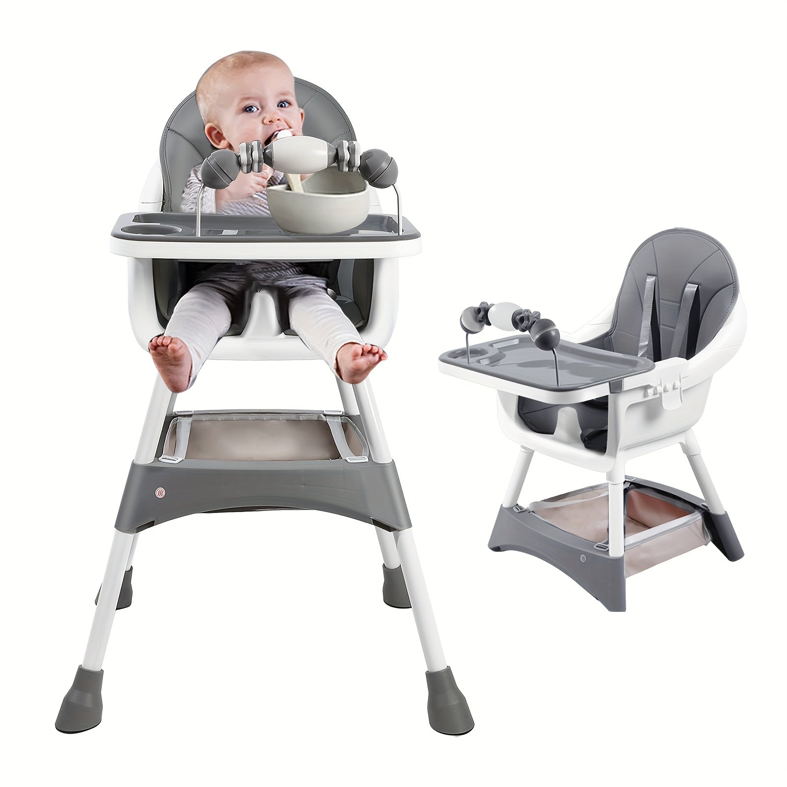 1 chaise de salle à manger, chaise haute multifonctionnelle pour bébé avec jouets, chaise de salle à manger réglable, améliorez votre plaisir de table