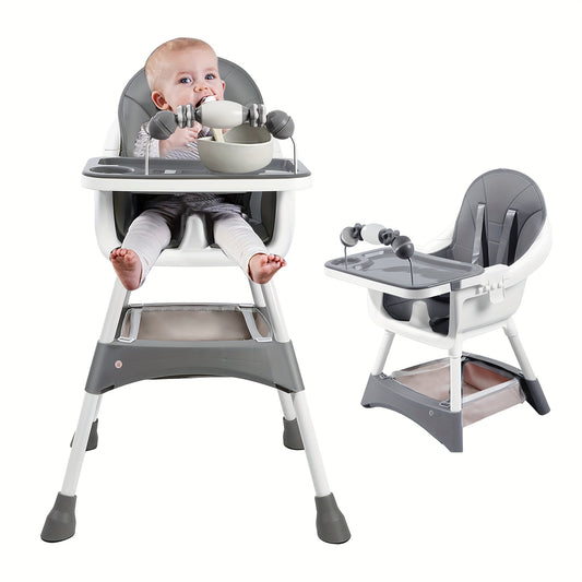 1 chaise de salle à manger, chaise haute multifonctionnelle pour bébé avec jouets, chaise de salle à manger réglable, améliorez votre plaisir de table