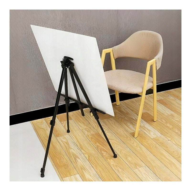 Chevalet d'art professionnel - Base trépied en métal durable avec une hauteur de 50 à 170 cm - Supports de toile multifonctionnels pour peindre sur bureau, au sol et en extérieur - Mallette portable pour studio, classe et décorations de mariage, conceptio