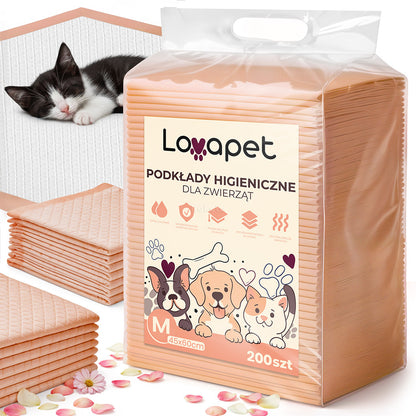 Kuketo - Hygienic Underpads for Dogs, Cats, Rabbits, Puppies - 200/100/50pcs, 90X60 / 60X60 / 60X45 Cm, Super-Absorbent Mats for Potty Training, Waterproof, Ideal for Learning Cleanliness, for Puppies And Older Dogs, Quick-Drying Layers, Odor Neutralizati