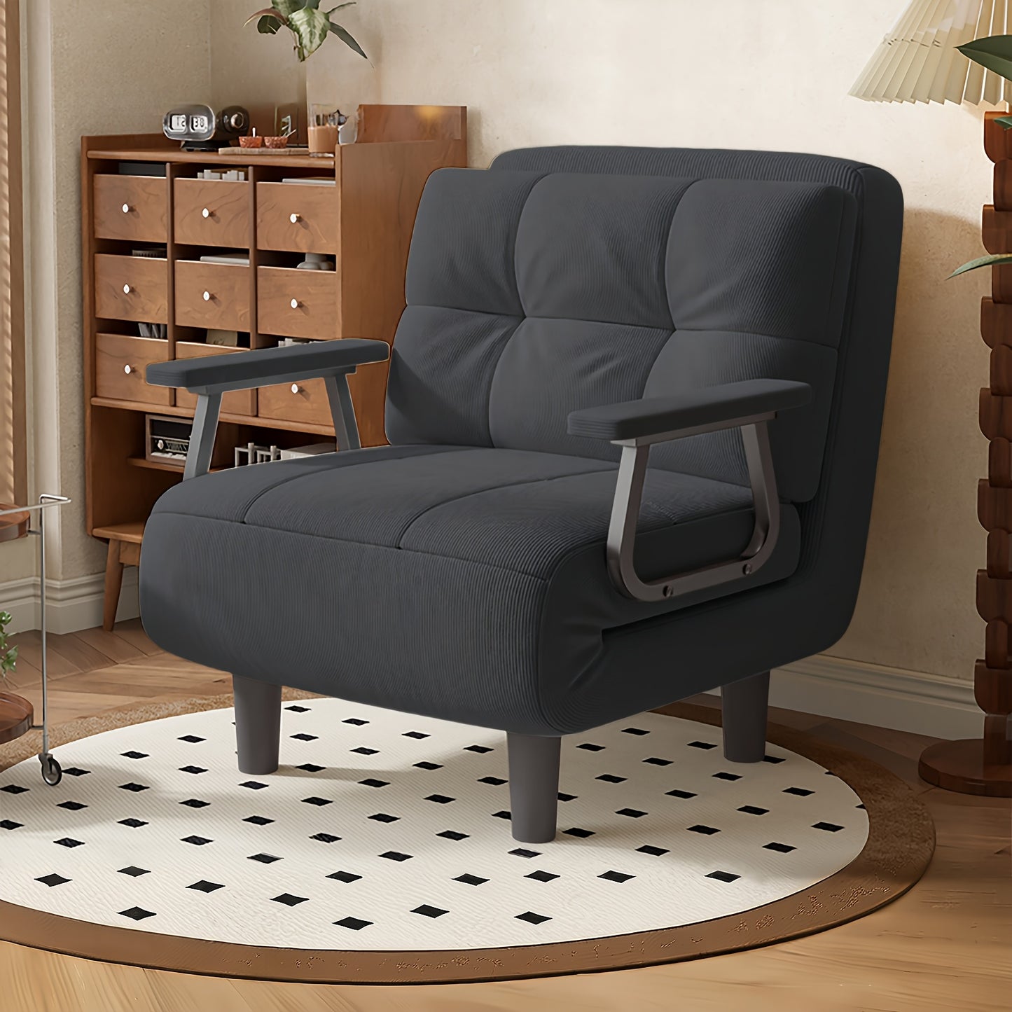 Fauteuil, velours pour maison et assise – vue détaillée 5