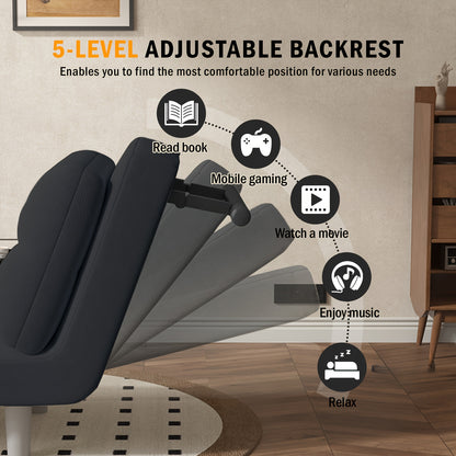 Fauteuil, velours pour maison et assise – vue détaillée 8