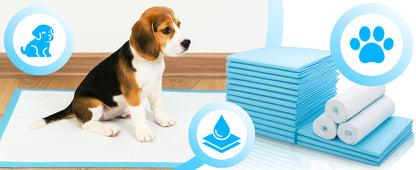 100 PCS Coussinets pour Chiens Retoo Absorbants et Hygiéniques, 100 Pièces 40x60 cm, Super Absorbants et Imperméables, Épais et Très Durables, avec Bords Scellés et Neutralisation des Odeurs, Idéaux pour l'Apprentissage de la Propreté des Chiots, pour Chi