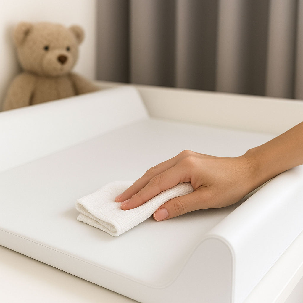 AMIKU, Matelas à langer doux pour bébés, Coussin à langer pour bébé, Mousse profilée pour changer les bébés, Coussin pour table ou commode, 50Cmx70Cm, Produit pour le soin des bébés, Sûr, Fabriqué en Europe, pour la maternelle, 100% imperméable, 100% anti