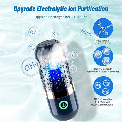 Purificateur Portable de Fruits et Légumes | Technologie d'Ionisation de l'Eau à Base d'Hydrogène + Nettoyage Rapide en 5 Minutes | Charge Rapide Type-C | Mini Œufs Purifiés | Outil de Nettoyage