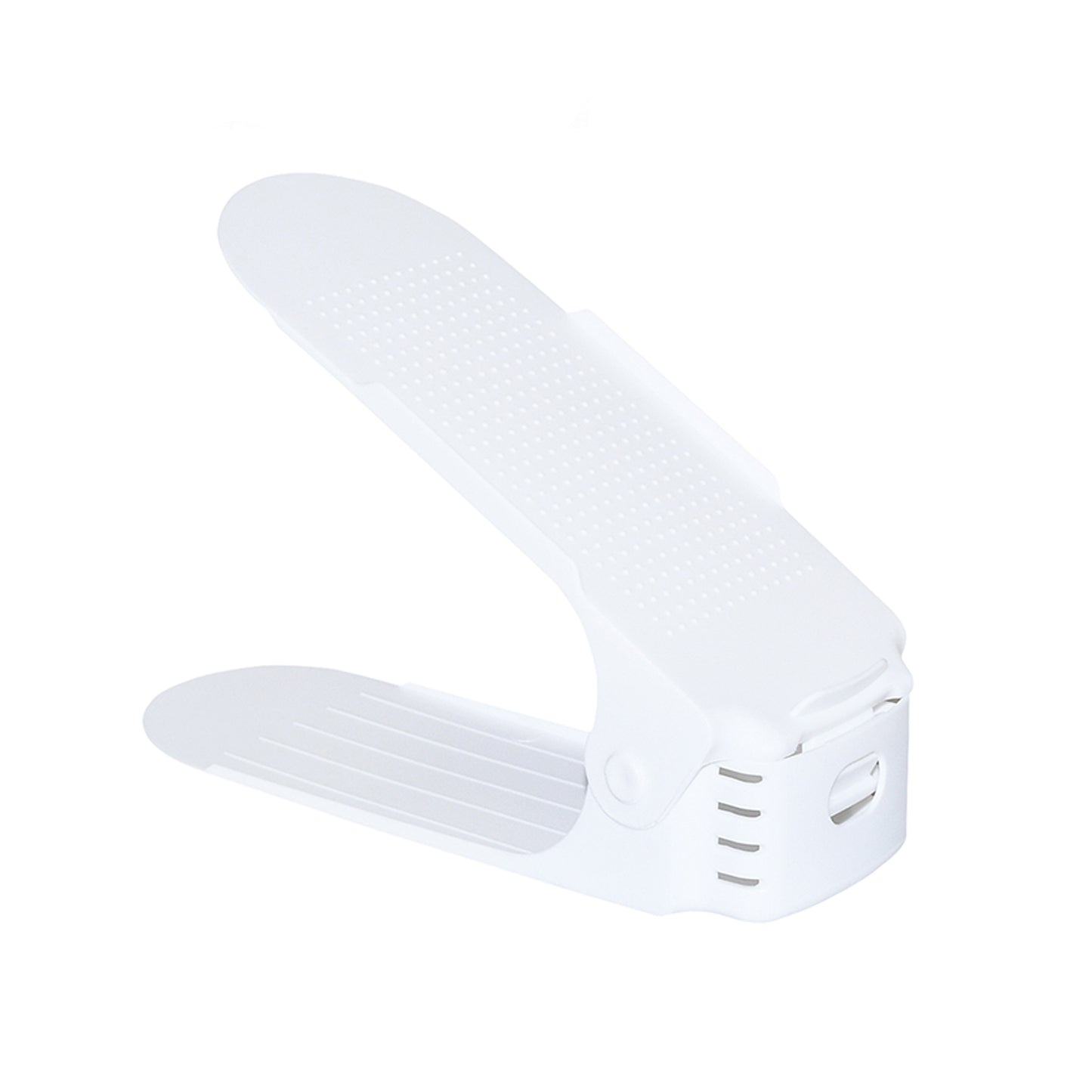 Lot de 30 étagères à chaussures réglables en plastique, support de rangement pour chaussures, réglable en hauteur sur 3 niveaux