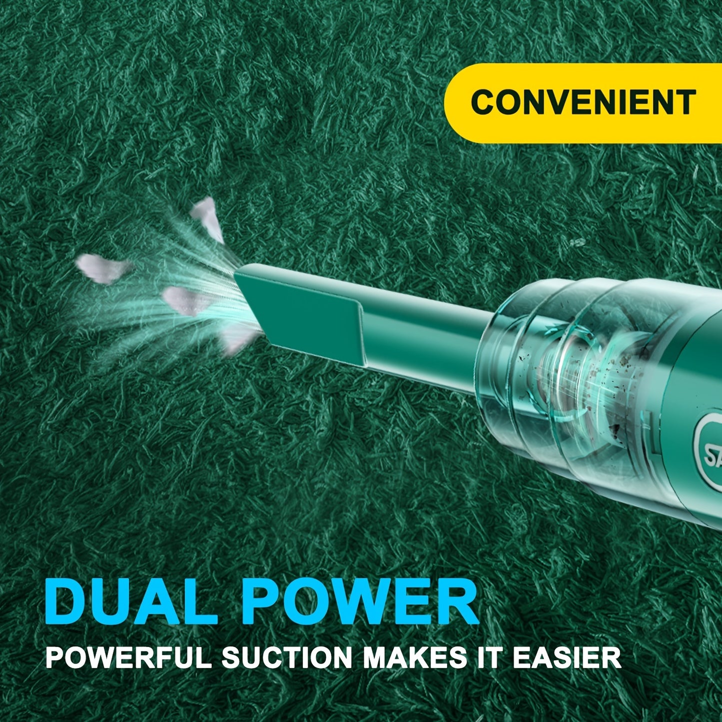 Aspirateur sans fil amélioré avec aspiration tempête 3800PA ! Aspirateur à main sans fil pour la maison et la voiture, tout-en-un ! Super cyclone rechargeable longue portée pour voiture, bureau et maison