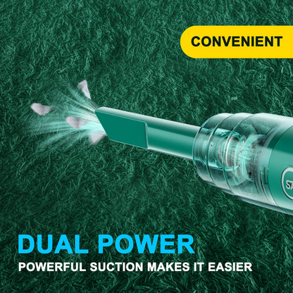 Aspirateur sans fil amélioré avec aspiration tempête 3800PA ! Aspirateur à main sans fil pour la maison et la voiture, tout-en-un ! Super cyclone rechargeable longue portée pour voiture, bureau et maison