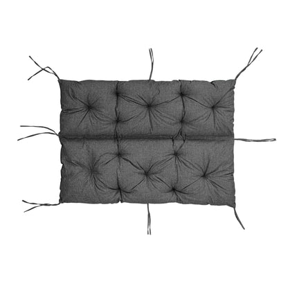 Coussin de Banc de Jardin, Coussin d'Assise et de Dossier, pour 1/2/3 Personnes, Coussin Rembourré avec Sangles, pour Intérieur/Extérieur, Coussin de Banc pour Banc v2