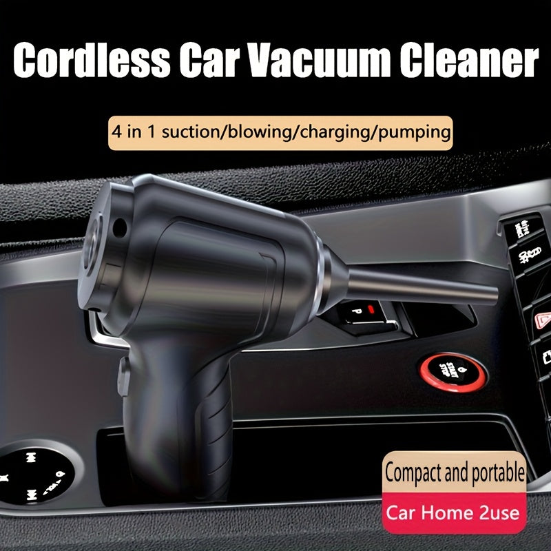 Aspirateur puissant rechargeable USB, aspirateur à main domestique, avec fonctions de soufflage et d'aspiration, mini et portable. Convient pour nettoyer la poussière, les miettes de collation, les cheveux, et applicable aux canapés, tapis, bureaux et esc