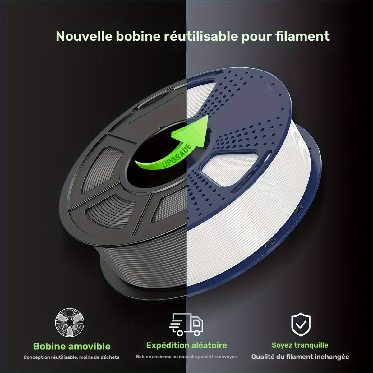 Filament PLA, 1.75Mm pour imprimante 3D et quotidien – vue détaillée 4