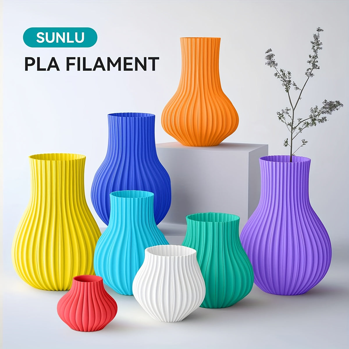 Filament PLA Sunlu, 1,75 mm pour Imprimante 3D Haute Ténacité et quotidien – vue détaillée 5