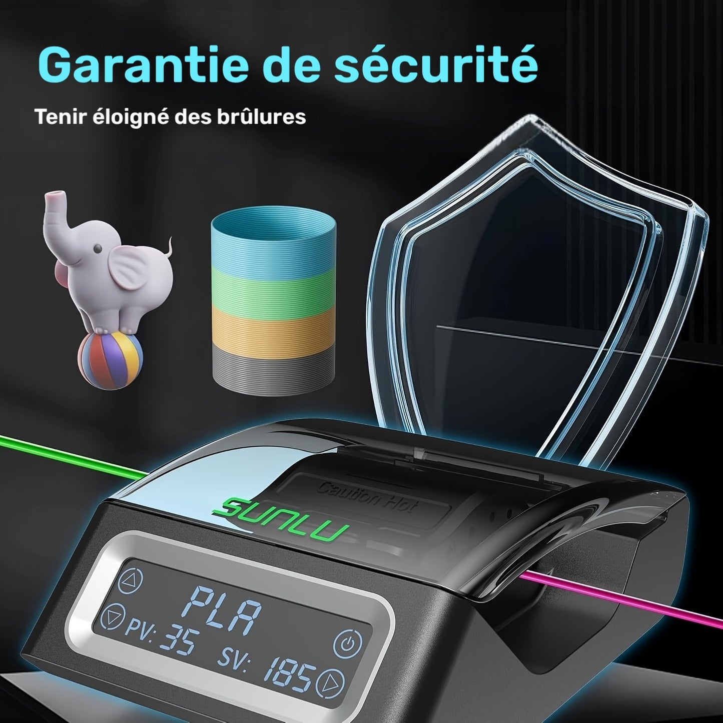 Filaments, coque rigide ABS pour animaux et maison – vue détaillée 6