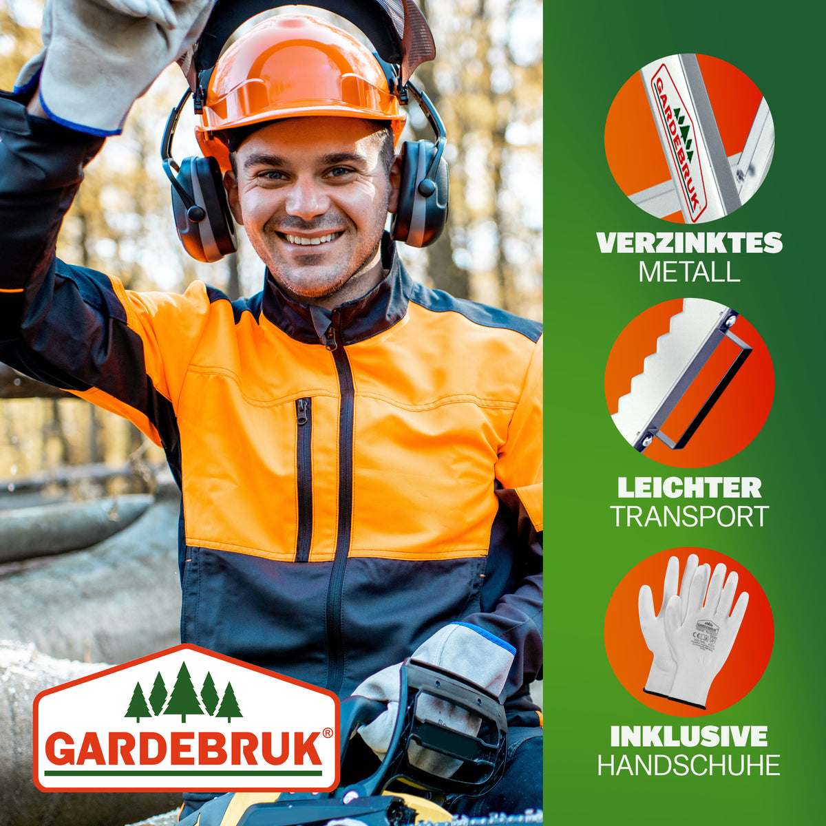 GARDEBRUK® Support de Scie Pliant, bois pour quotidien et maison – vue principale