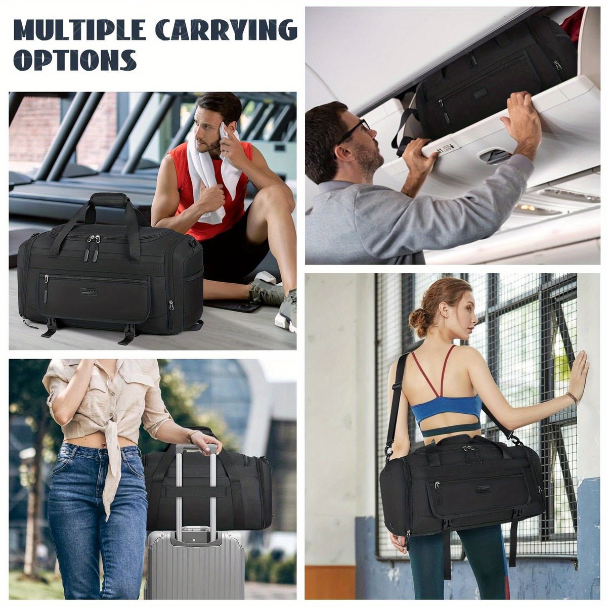 Grand sac de voyage, disponible en tailles 40L et 55L pour camping et voyage – vue détaillée 4