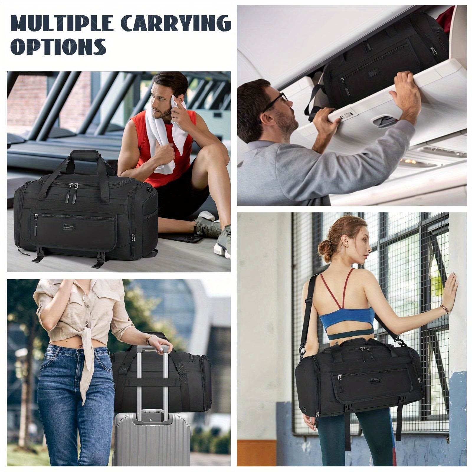 Grand sac de voyage, disponible en tailles 40L et 55L pour camping et voyage – vue détaillée 4
