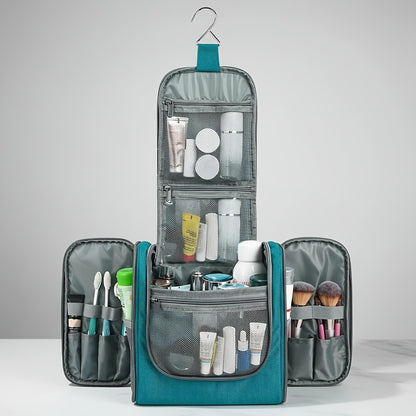 Grande trousse de toilette suspendue, Violet pour camping et voyage – vue détaillée 6
