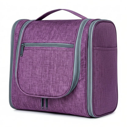 Grande trousse de toilette suspendue, Violet pour camping et voyage – vue détaillée 15