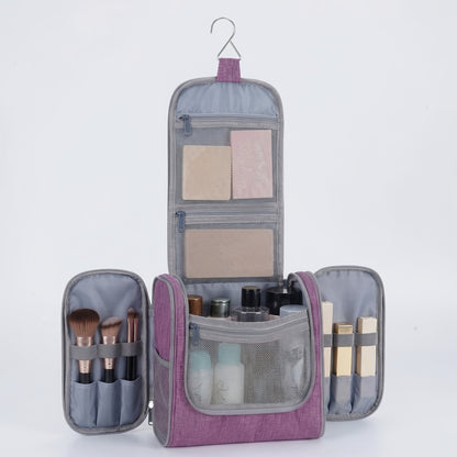 Grande trousse de toilette suspendue, Violet pour camping et voyage – vue détaillée 18