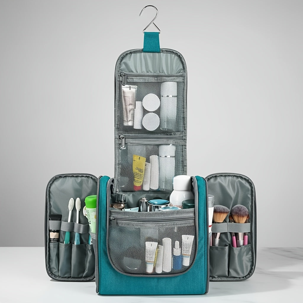 Grande trousse de toilette suspendue, Violet pour camping et voyage – vue détaillée 21