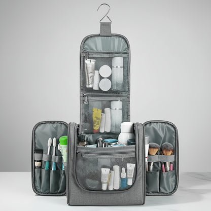 Grande trousse de toilette suspendue, Violet pour camping et voyage – vue détaillée 22