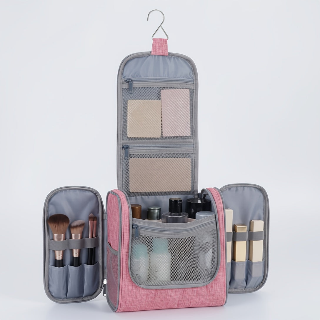 Grande trousse de toilette suspendue, Violet pour camping et voyage – vue détaillée 23