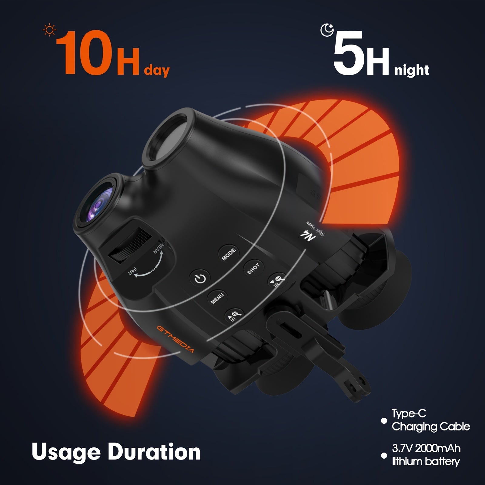 Jumelles, rechargeable pour quotidien et maison – vue détaillée 15