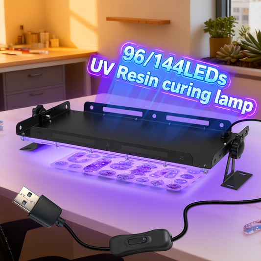 Lampe UV pour résine, Lumière UV 2PACK144LEDs pour maison et déplacements – vue principale