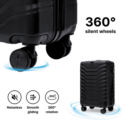 Livre imprimé Valise moyenne ABS+ 24" pour camping et voyage – vue détaillée 4
