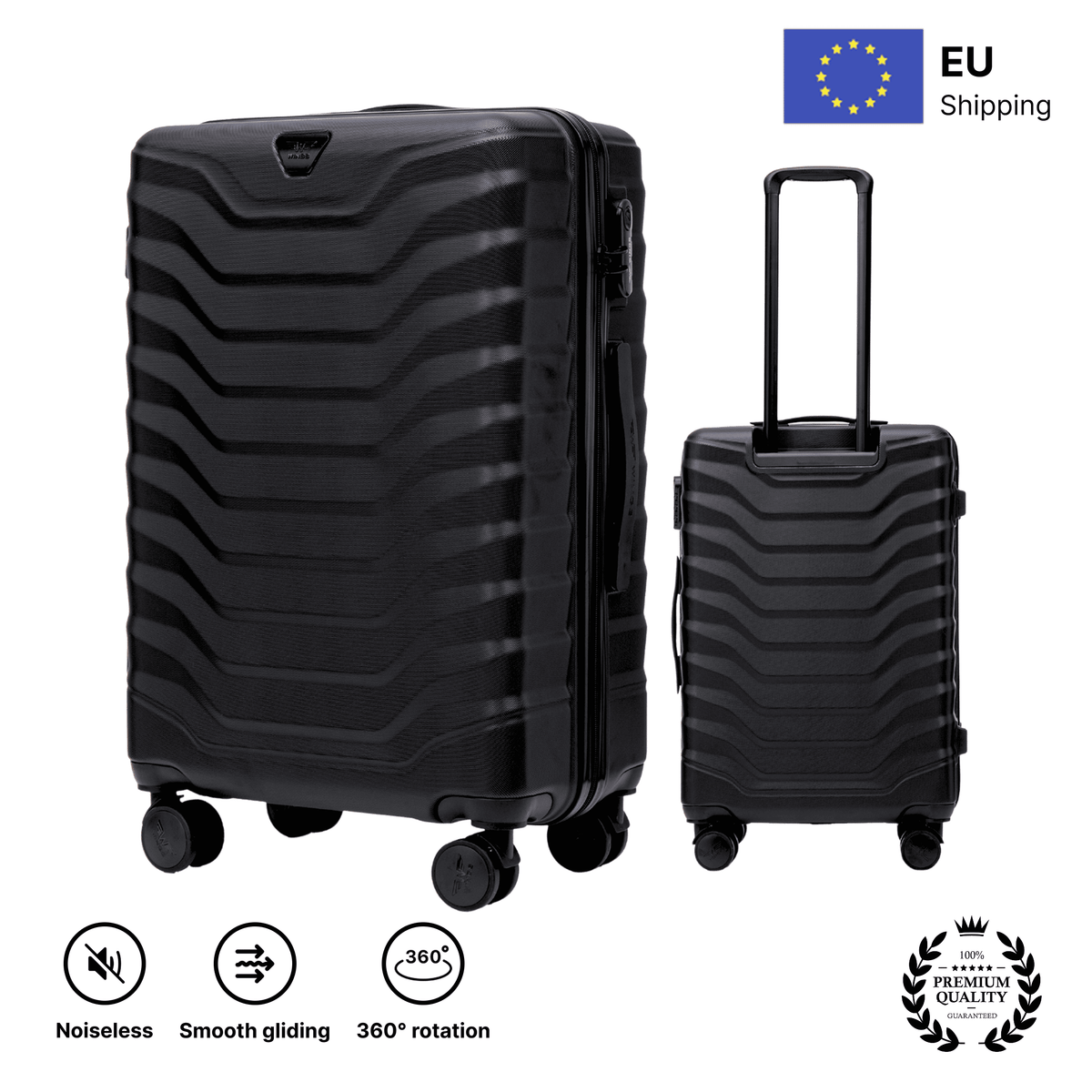Livre imprimé Valise moyenne ABS+ 24" pour camping et voyage – vue détaillée 6