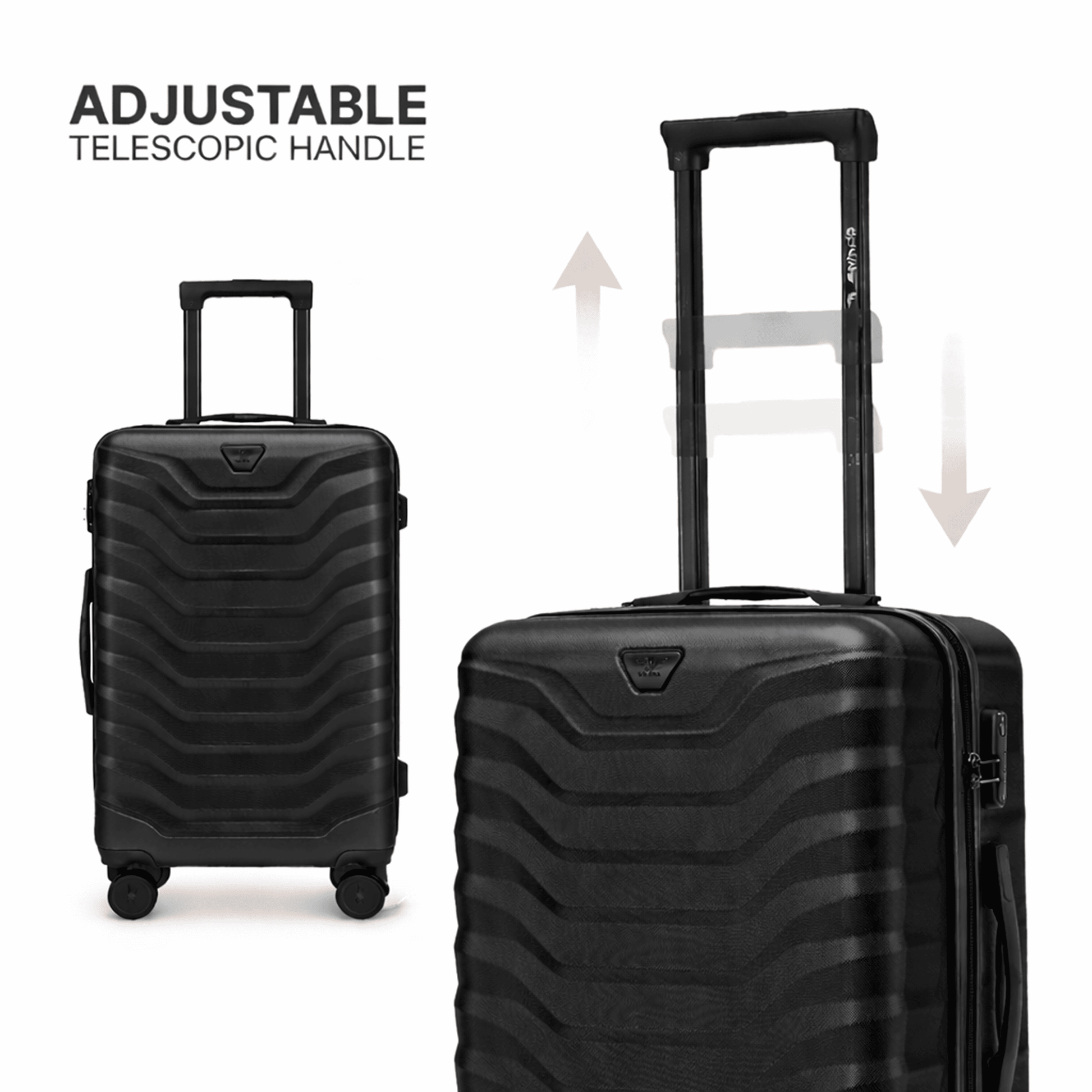 Livre imprimé Valise moyenne ABS+ 24" pour camping et voyage – vue détaillée 10