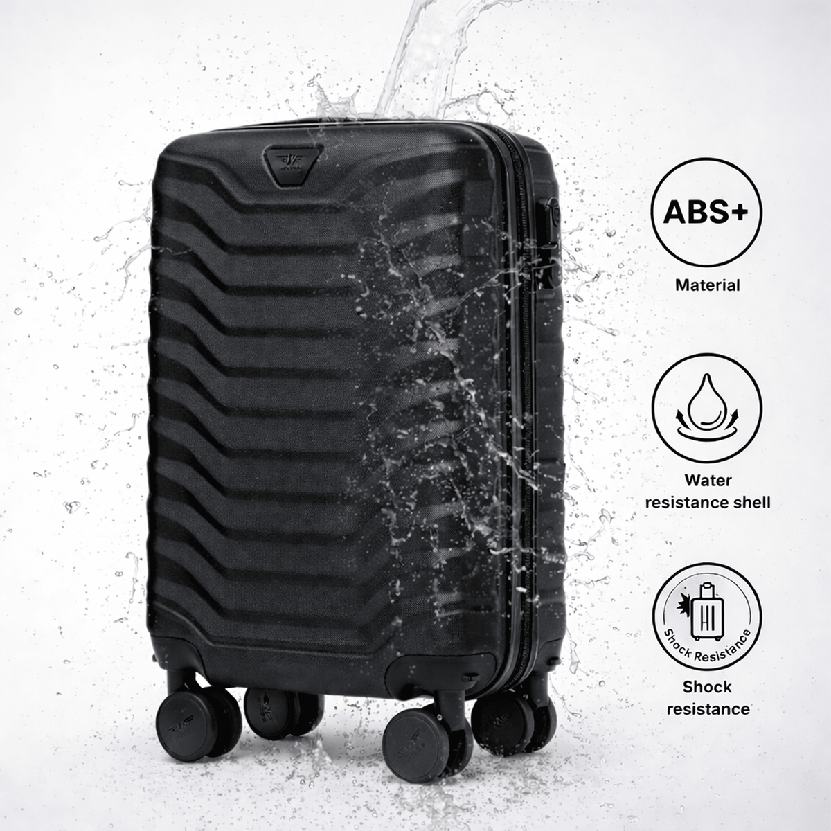 Livre imprimé Valise moyenne ABS+ 24" pour camping et voyage – vue détaillée 19
