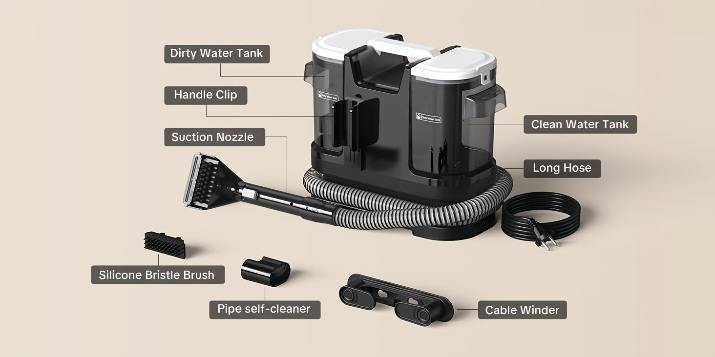 Lubluelu Nettoyeur Multifonction Portable, 600W pour salon et maison – vue détaillée 21