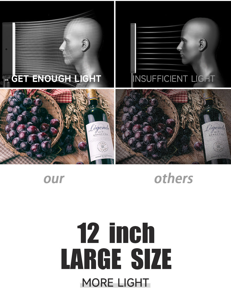 Lumière de remplissage vidéo LED, éclairage LED pour la photographie et quotidien – vue détaillée 11